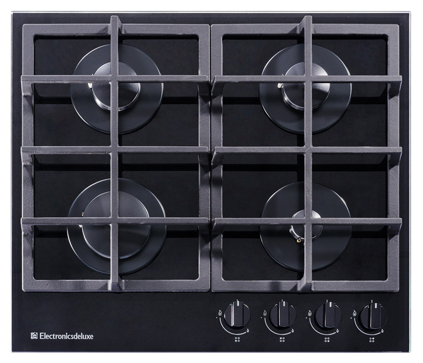 Газовая варочная поверхность Electronicsdeluxe GG4 750229F -011 стекло черное