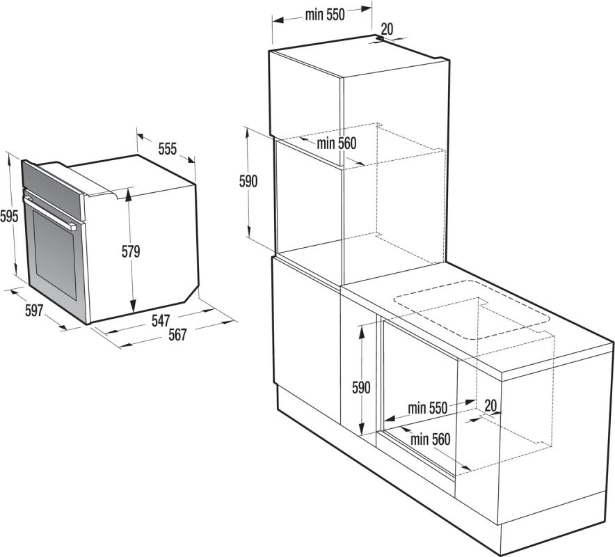 Духовой шкаф Электрический Gorenje BO625E10WG белый — фото 2