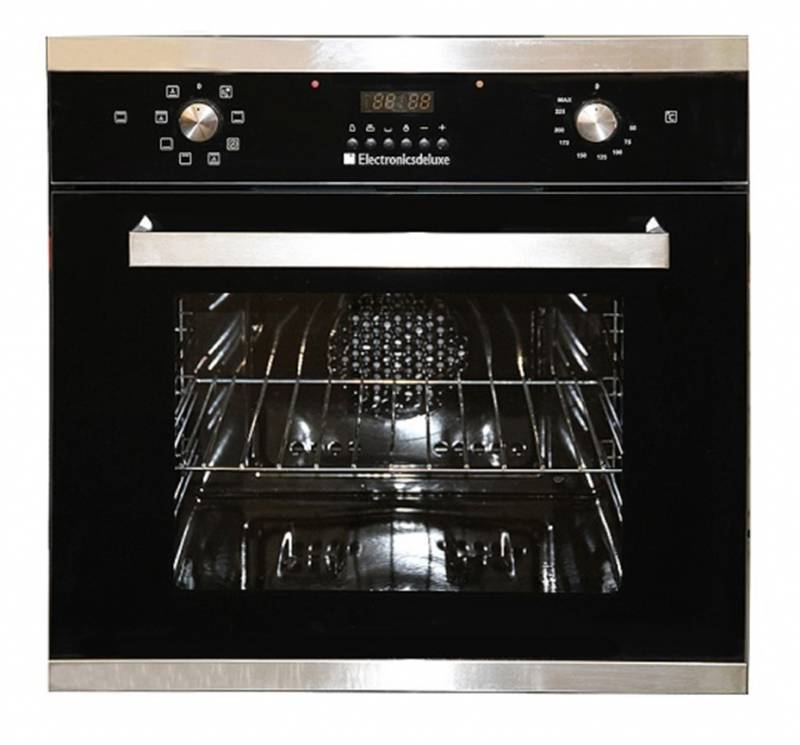 Духовой шкаф Электрический Electronicsdeluxe 6009.01 эшв-014 стекло черное