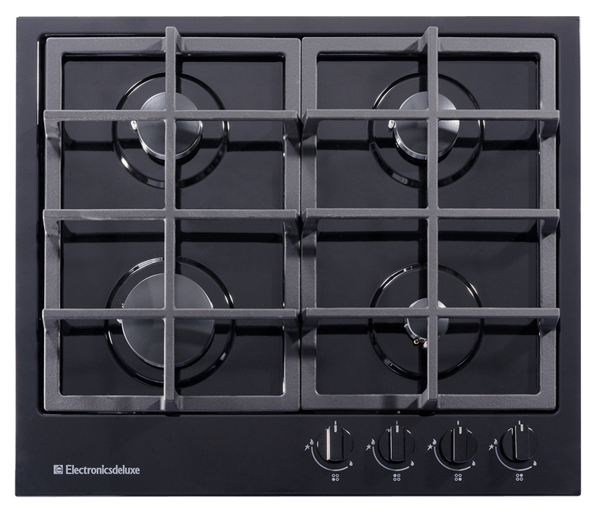 Газовая варочная поверхность Electronicsdeluxe TG4 750231F -028 черный глянец