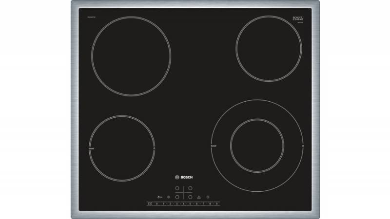 Варочная поверхность Bosch PKF645FP1 черный/серебристый