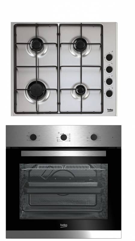 Встраиваемый комплект Beko BSC22130X серебристый черный