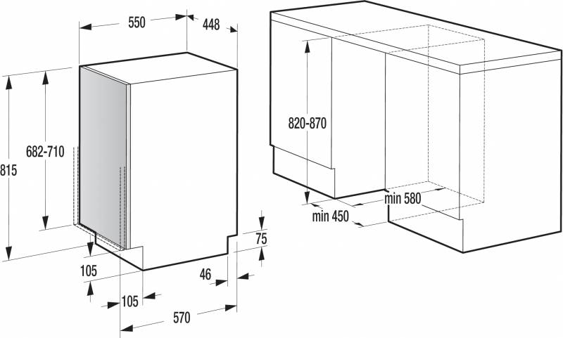 Посудомоечная машина Gorenje GV53111 1760Вт узкая
