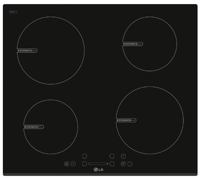 Варочная поверхность LG KVN6403AF черный
