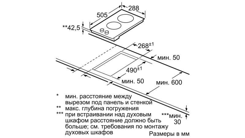 Варочная поверхность Bosch PKE345CA1 серебристый/черный — фото 2