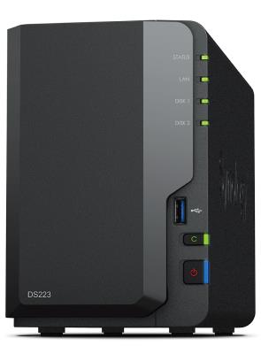 Роутер Synology СХД настольное исполнение 2BAY NO HDD DS223