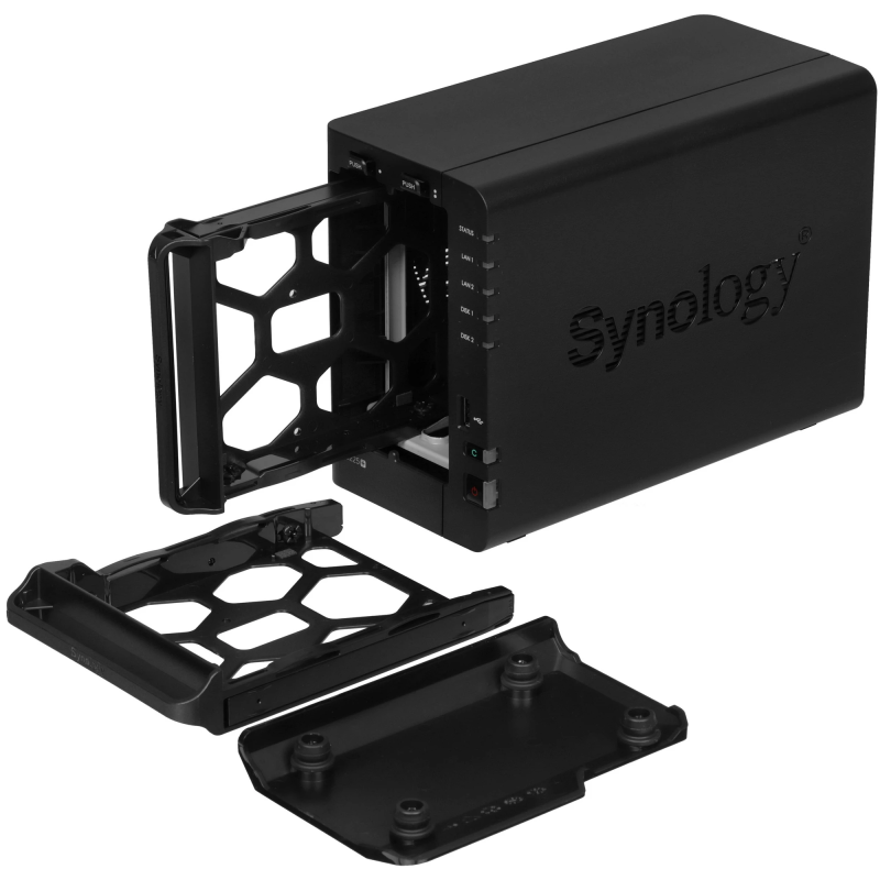 Роутер Synology СХД настольное исполнение 2BAY NO HDD DS225+