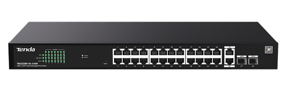 Управляемый PoE-коммутатор 26GE+2SFP TENDA