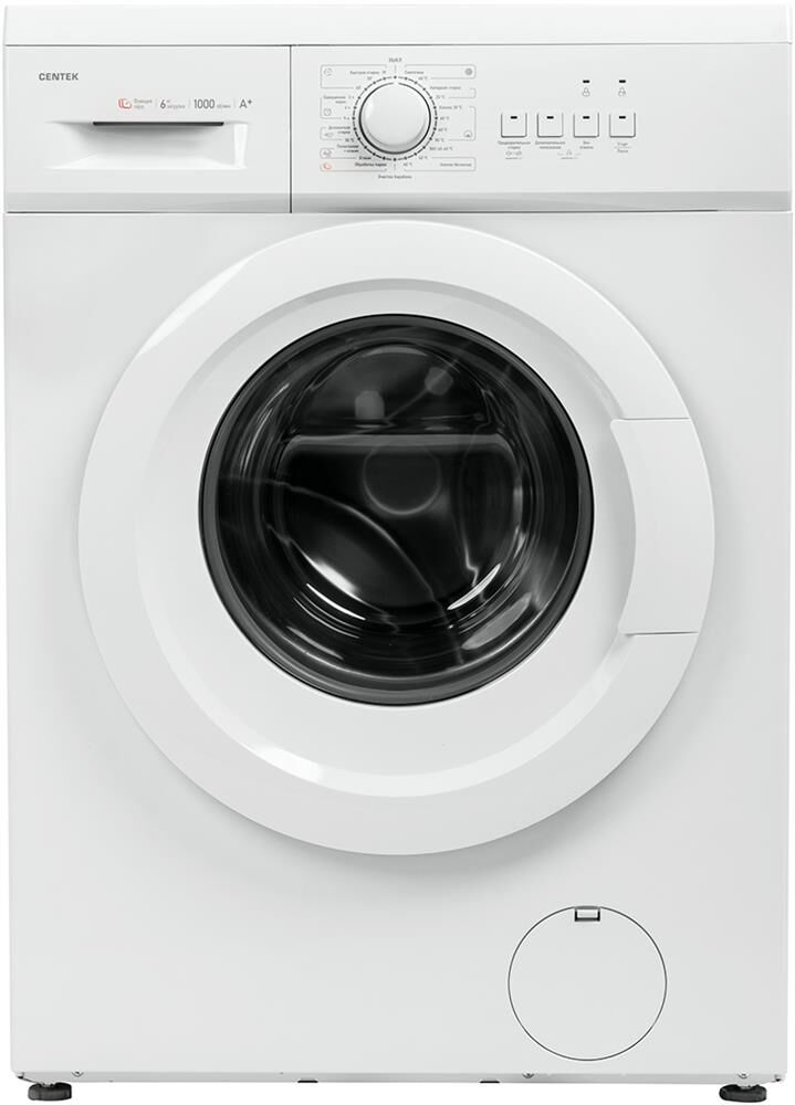 Стиральная машина Centek CT-1901 (белый) 1000 /6кг/40см/23пр/Очистка барабана/Пар/A+ — фото 7