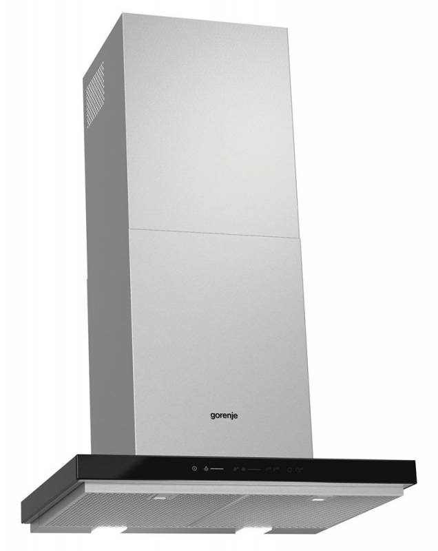 Вытяжка каминная Gorenje WHT641A2XBG нержавеющая сталь/черный управление: сенсорное (1 мотор)