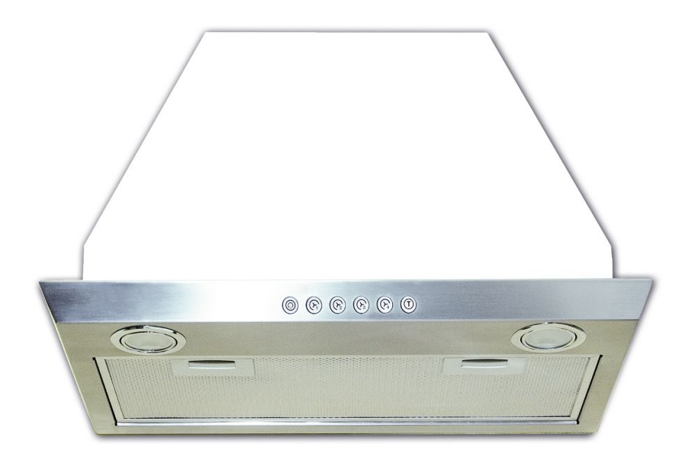 Вытяжка встраиваемая Elikor 52Н-1000-Э4Д Врезной блок нержавеющая сталь управление: кнопочное (1 мотор)