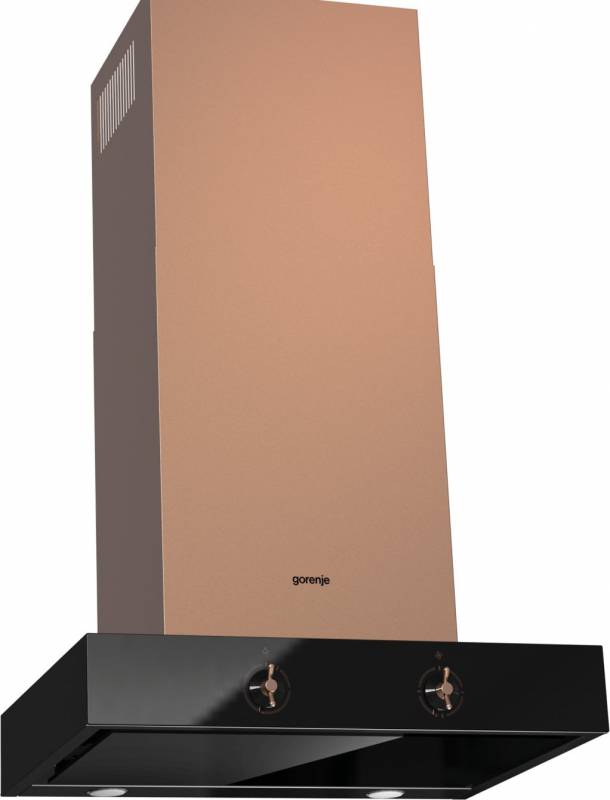 Вытяжка каминная Gorenje Infinity WHT68INB черный/бронза управление: тактовое (1 мотор)