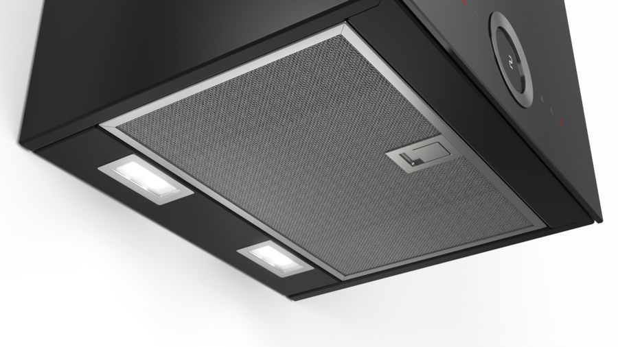Вытяжка каминная Bosch DWI37RU60 черный управление: сенсорное (1 мотор)