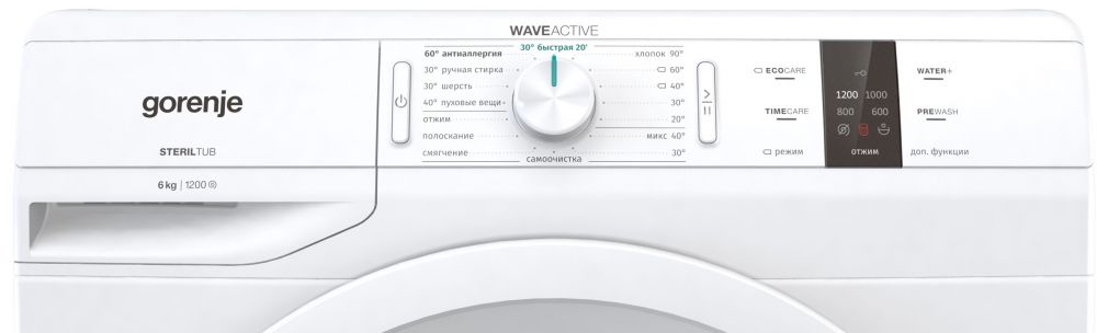 Стиральная машина Gorenje WP62S3 класс: A-30% загр.фронтальная макс.:6кг белый