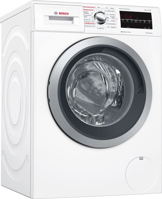 Стиральная машина Bosch Serie 6 WVG30463OE класс: B загр.фронтальная макс.:8кг (с сушкой) белый