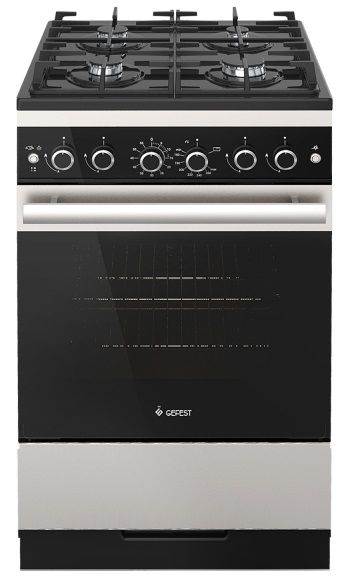 Плита Газовая Gefest ПГ 5500-02 0069 черный/серебристый реш.чугун — фото 3