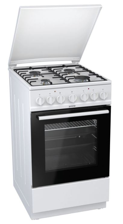 Плита Комбинированная Gorenje K5241WH белый (металлическая крышка) реш.эмаль