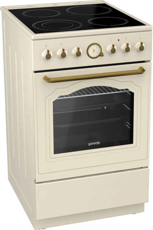 Плита Электрическая Gorenje EC52CLI слоновая кость стеклокерамика