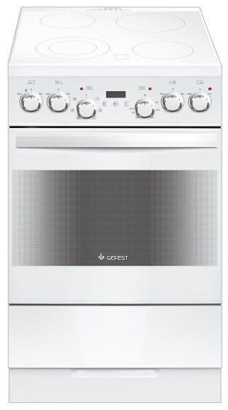 Плита Электрическая Gefest ЭП Н Д 5560-03 0039 белый стеклокерамика (без крышки)