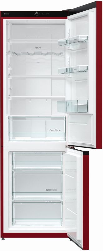Холодильник Gorenje NRK6192CR4 бордовый (двухкамерный) — фото 2