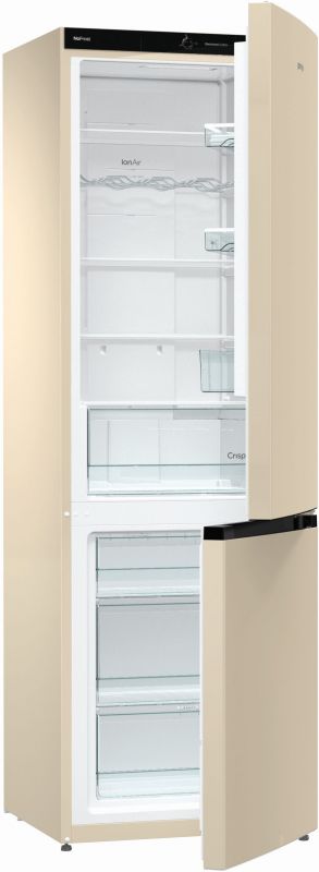Холодильник Gorenje NRK6192CC4 бежевый (двухкамерный) — фото 3