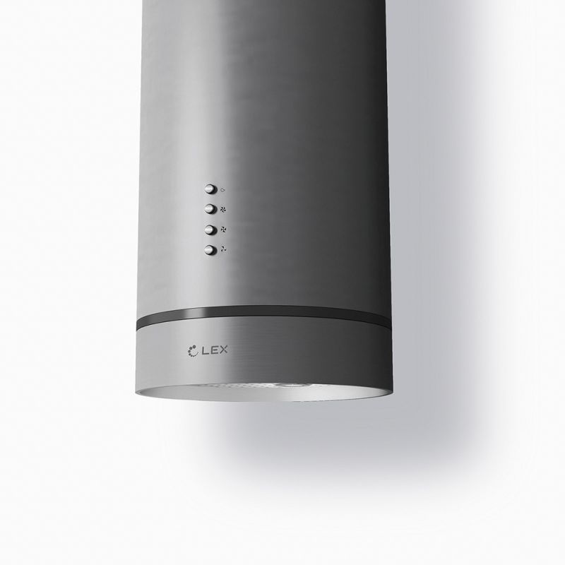 Вытяжка каминная Lex Tubo Isola 350 INOX нержавеющая сталь управление: кнопочное (1 мотор) — фото 2