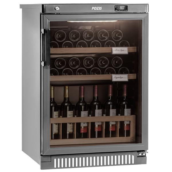 Винный шкаф Pozis ШВ-39 Silver