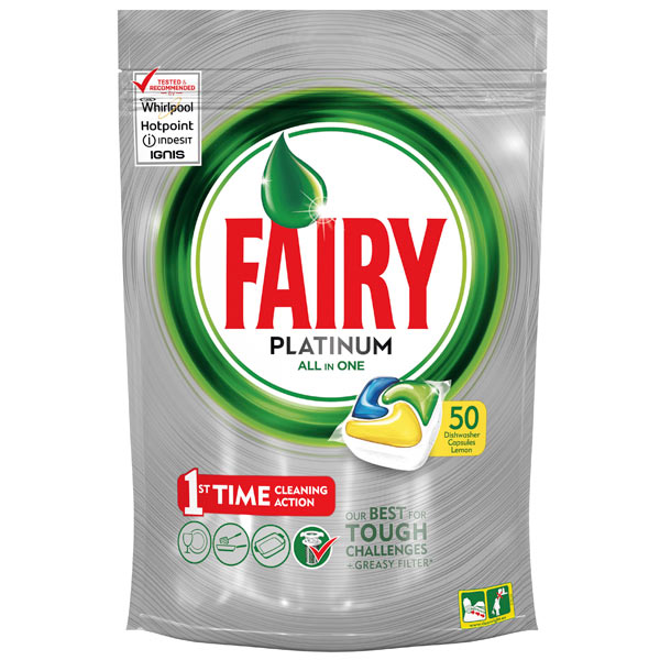 Моющее средство для посудомоечной машины Fairy Platinum 50 All-in-One