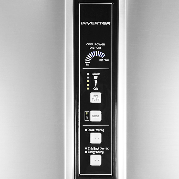 Холодильник с верхней морозильной камерой Широкий Hitachi R-V 722 PU1X INX — фото 3