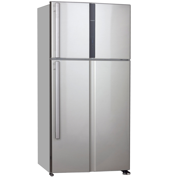 Холодильник с верхней морозильной камерой Широкий Hitachi R-V 662 PU3 SLS