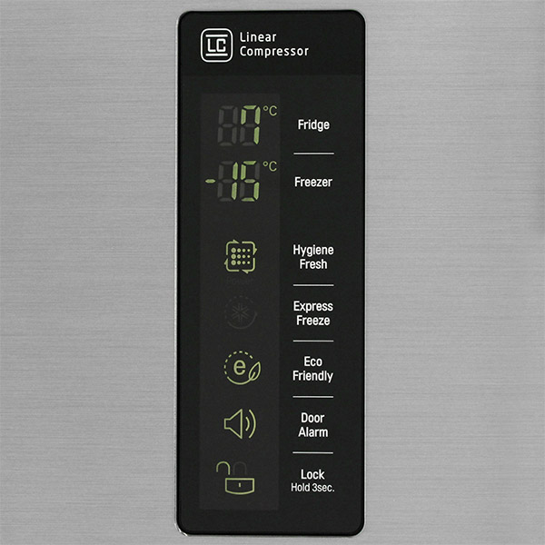 Холодильник с нижней морозильной камерой Широкий LG GC-B559EABZ — фото 3