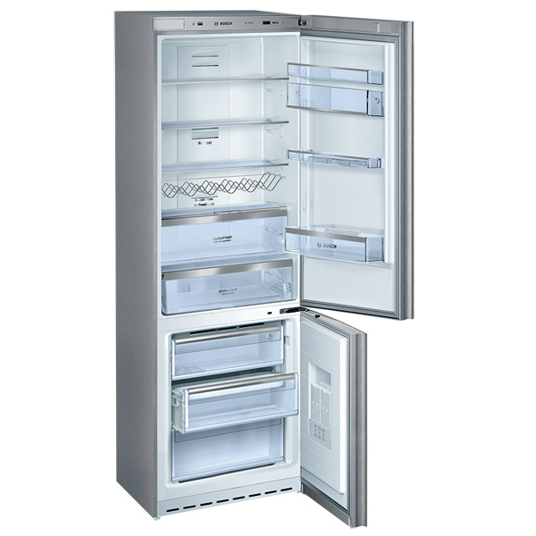 Холодильник с нижней морозильной камерой Широкий Bosch NoFrost KGN49SQ21R — фото 2