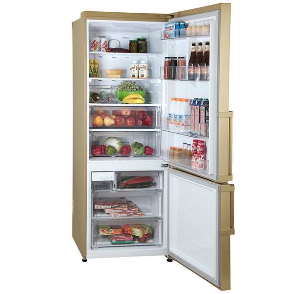 Холодильник с нижней морозильной камерой Широкий LG GC-B559EGBZ — фото 2