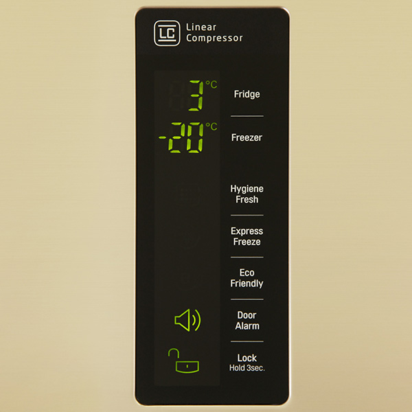 Холодильник с нижней морозильной камерой Широкий LG GC-B559EGBZ — фото 3