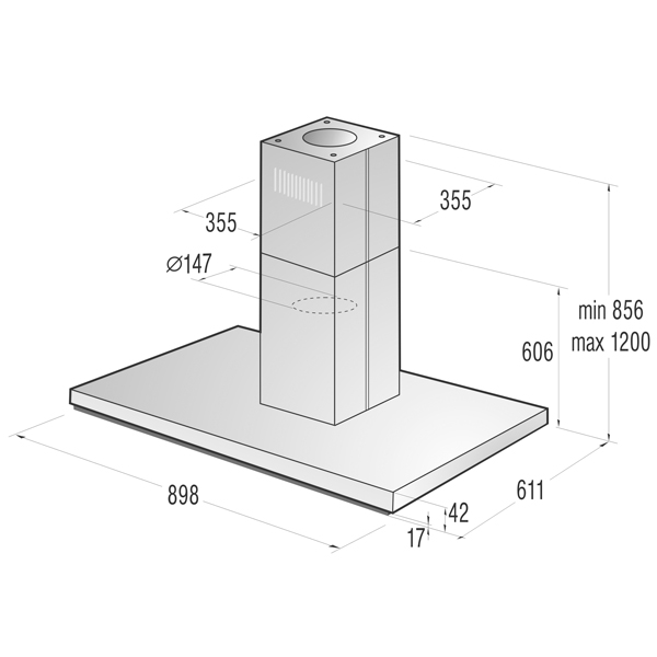 Островная вытяжка Gorenje IHT961S2X — фото 2