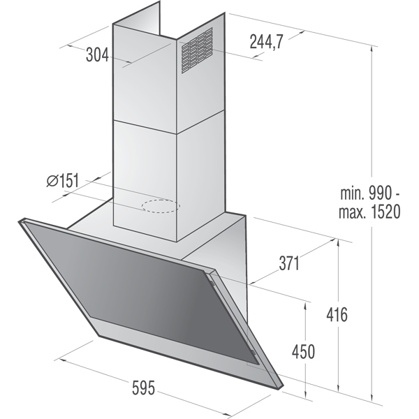 Вытяжка 60 см Gorenje WHI661STX — фото 2