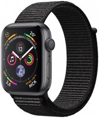 Умные часы Apple Watch S4 Sport 44mm Space Gray Aluminum Case with Black Sport Loop (MU6E2RU/A)