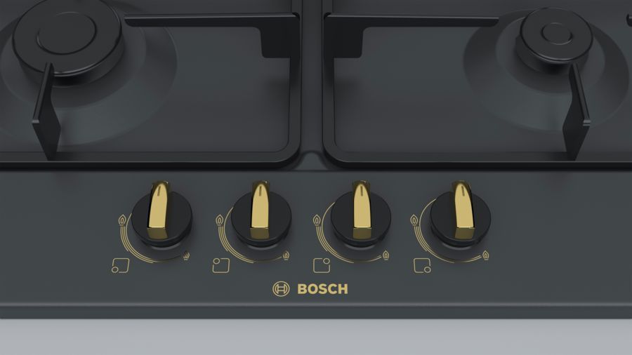 Газовая варочная поверхность Bosch PGP6B3B60R черный — фото 3