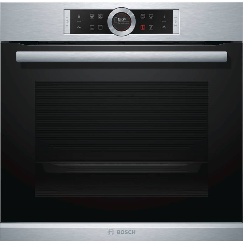 Духовой шкаф Электрический Bosch HBG633TS1 черный/серебристый