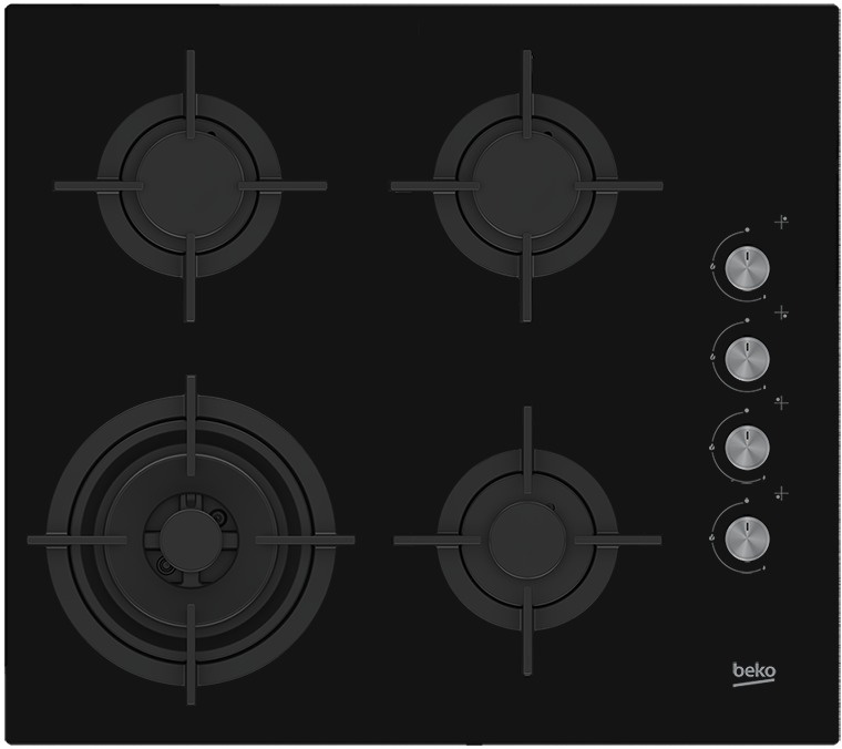 Газовая варочная поверхность Beko HILW64122S черный — фото 2