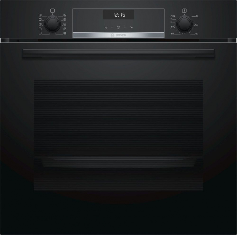 Встраиваемый комплект Bosch HBG537NB0R + PKF651B17 черный/черный — фото 4