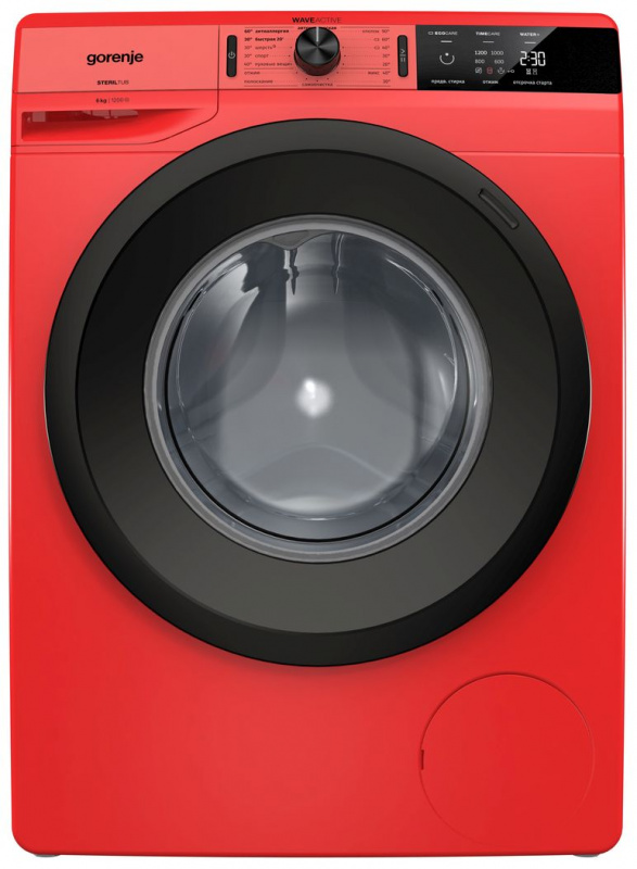 Стиральная машина Gorenje Colour WE62S3R класс: A+++ загр.фронтальная макс.:6кг красный