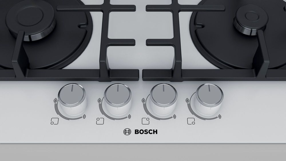 Газовая варочная поверхность Bosch PNH6B2O90R белый — фото 3