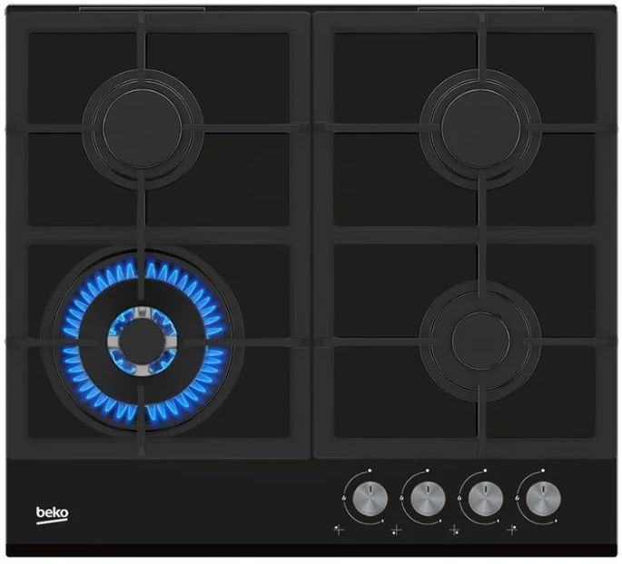 Газовая варочная поверхность Beko HILW 64235 S черный — фото 2