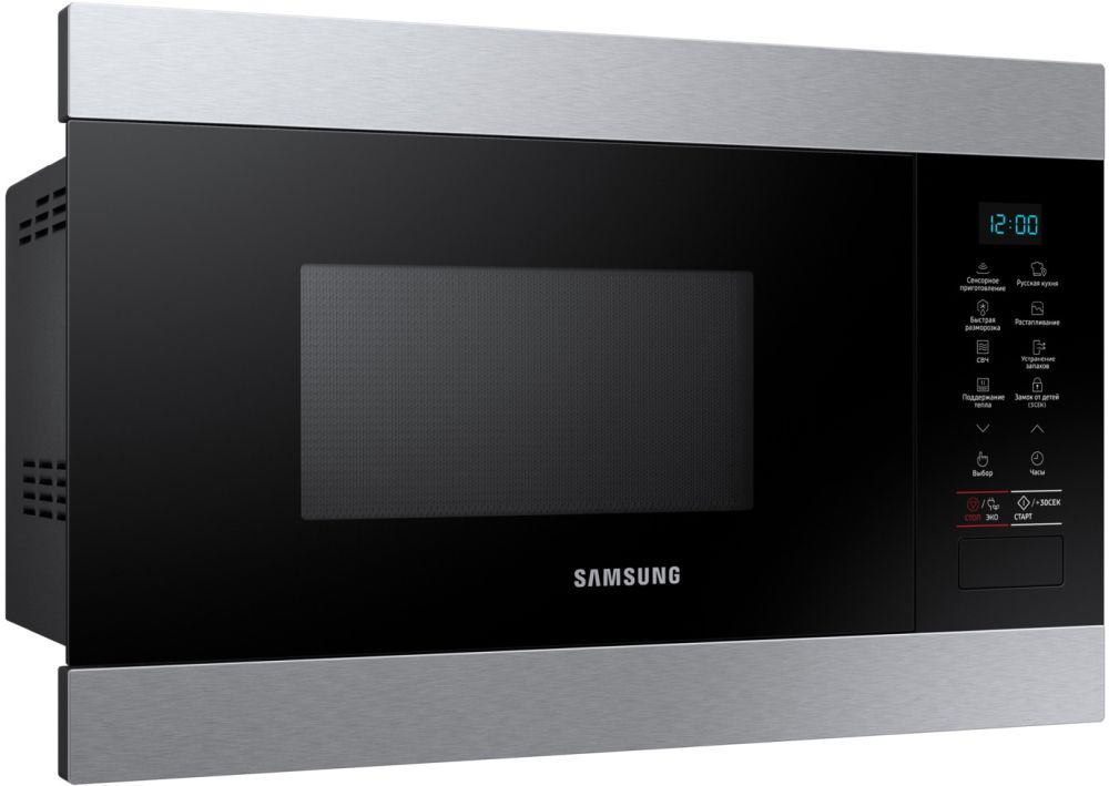Микроволновая печь Samsung MS22M8074AT 22л. 850Вт нержавеющая сталь/черный (встраиваемая) — фото 3