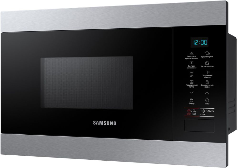 Микроволновая печь Samsung MS22M8074AT 22л. 850Вт нержавеющая сталь/черный (встраиваемая) — фото 5