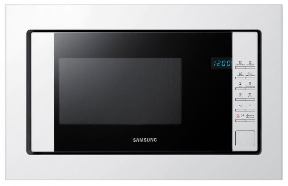 Микроволновая печь Samsung FW77SUW 20л. 850Вт белый/черный (встраиваемая) — фото 2