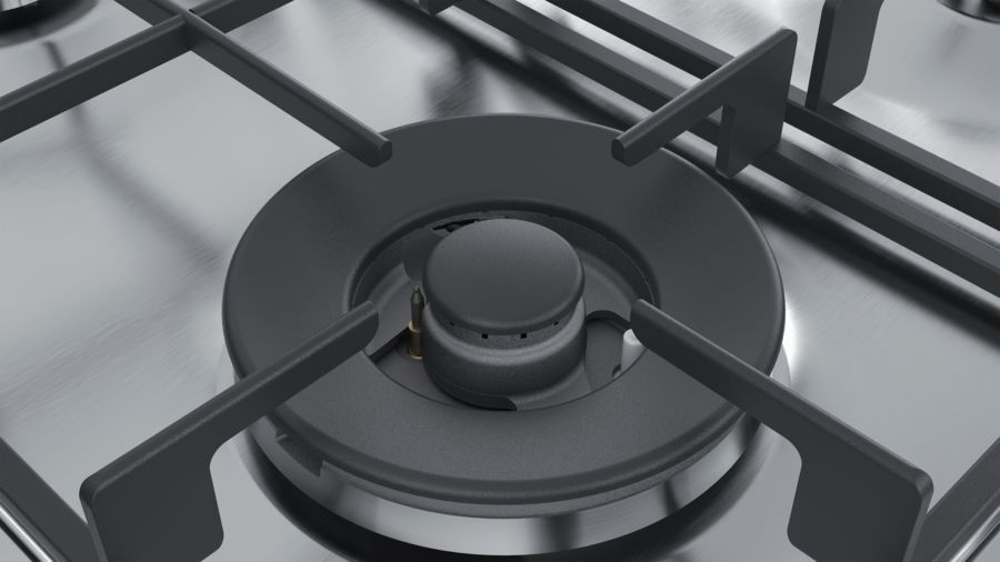Газовая варочная поверхность Bosch PBH6B5B60 нержавеющая сталь — фото 5