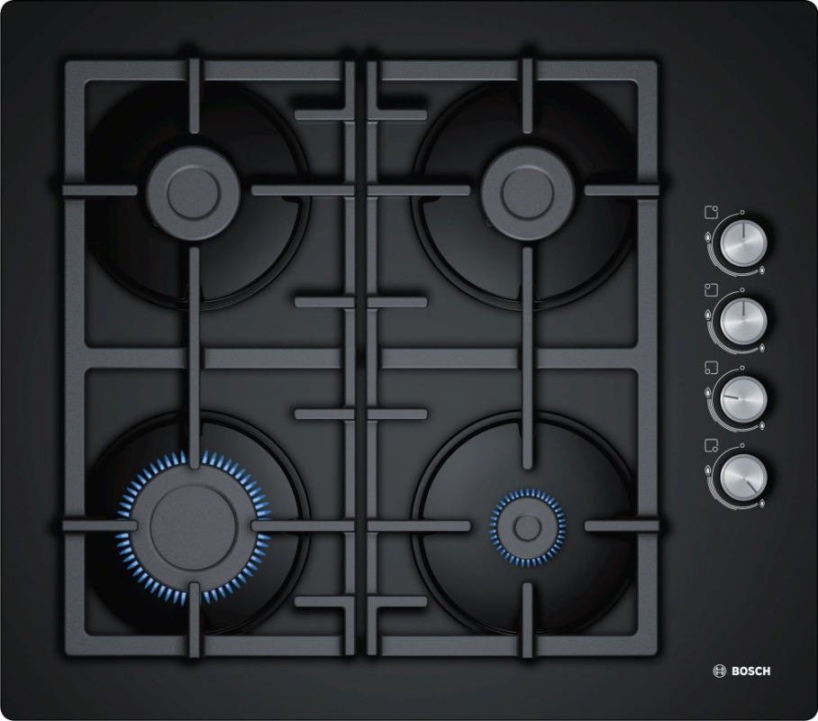 Газовая варочная поверхность Bosch POP6C6O90R черный