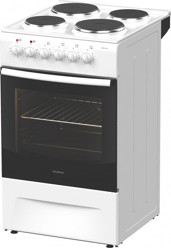 Плита Электрическая Darina 1F EM 241 419 W белый эмалированный металл